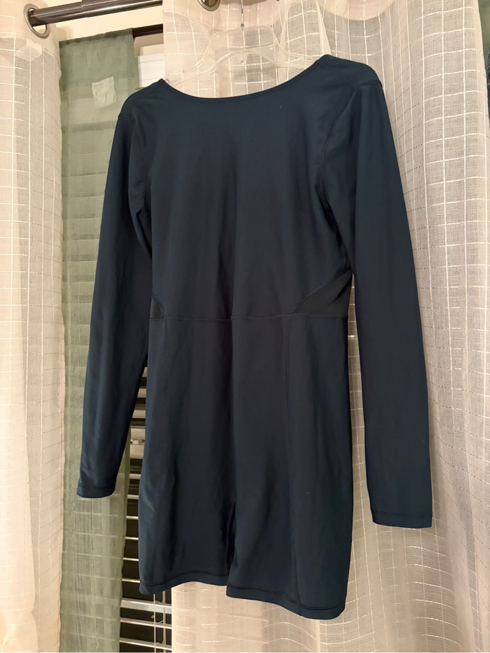 Old Navy Long Sleeve Deep Teal Blue One-Piece Workout Romper
